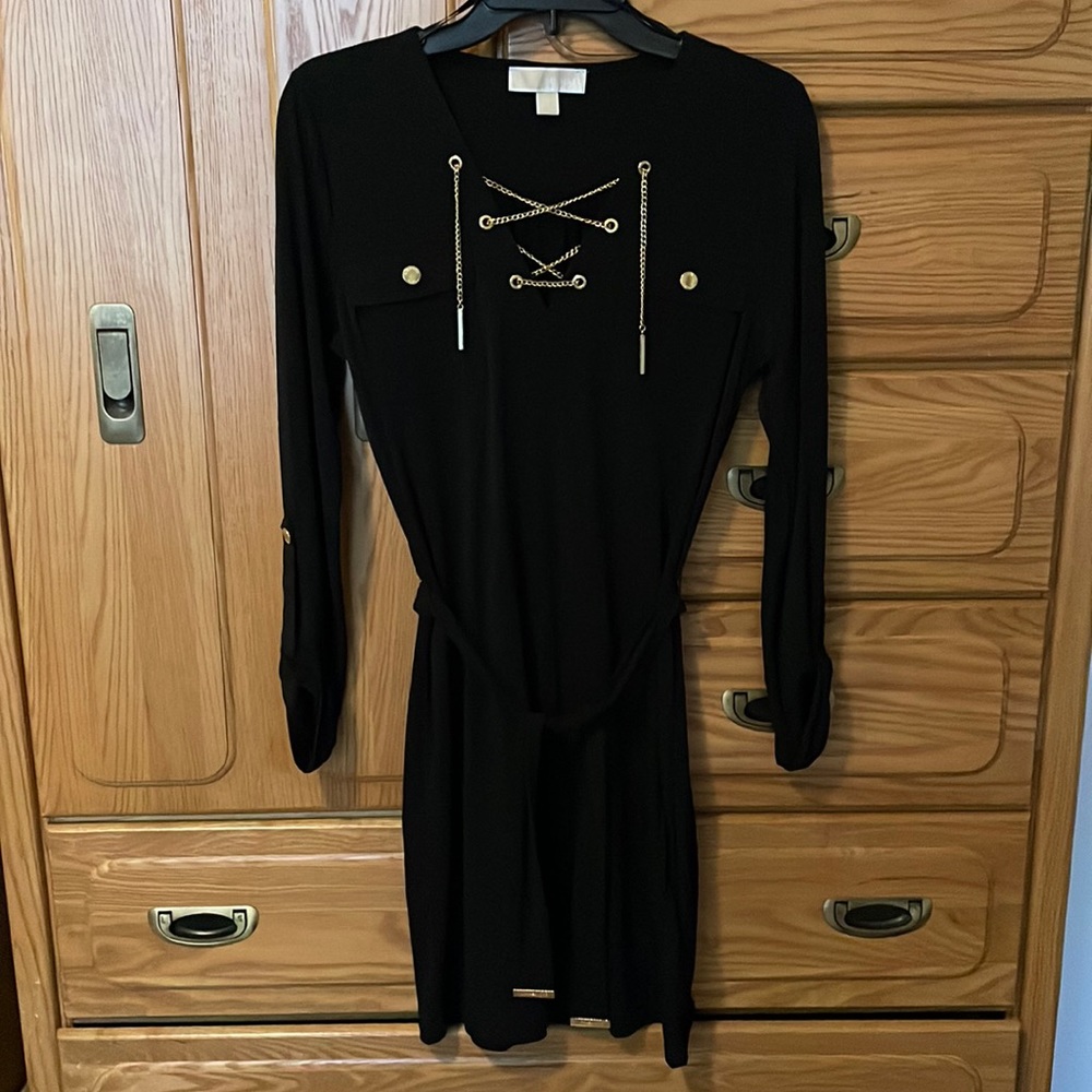 MK gold accent LBD